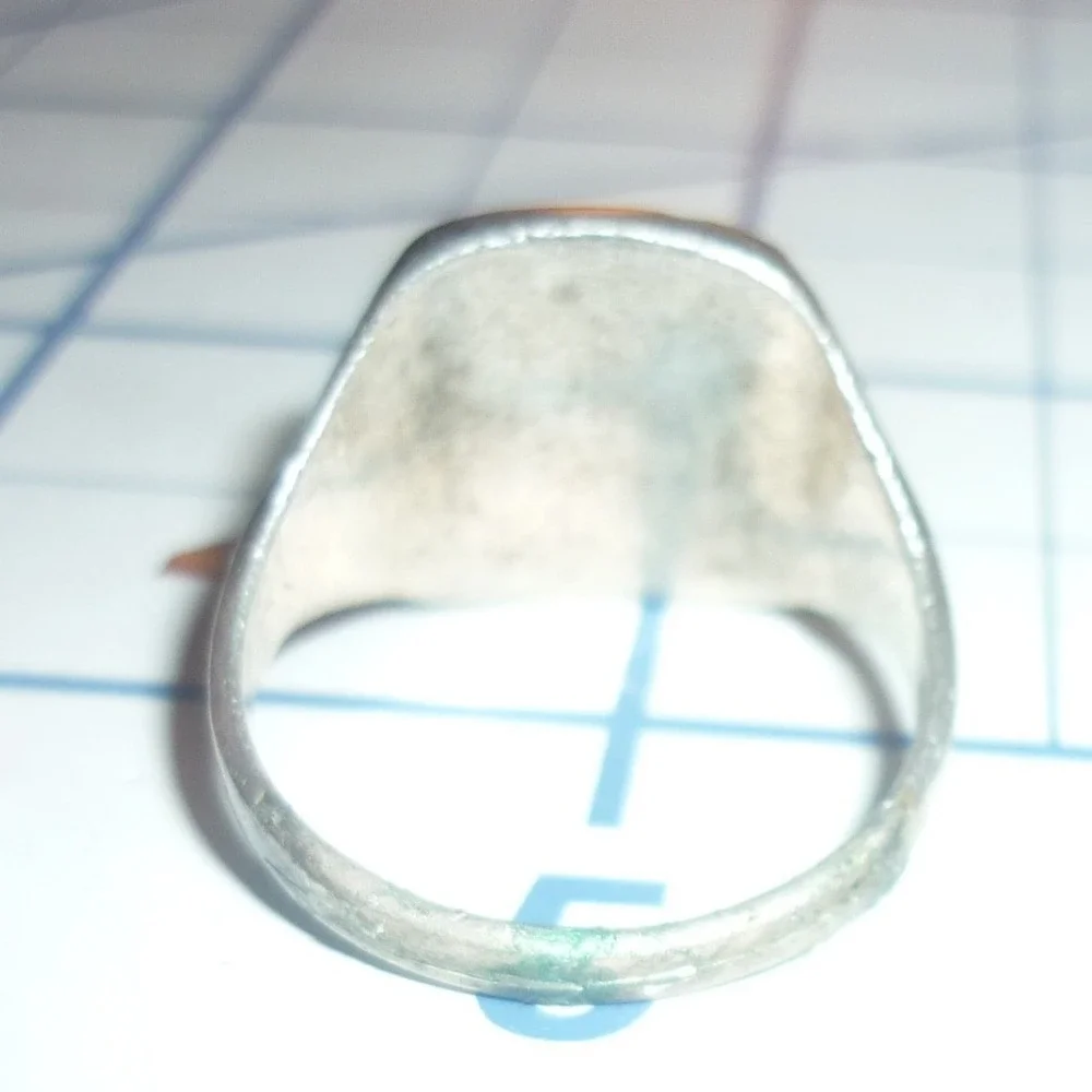 Vintage Boy Scouts of America BSA Fleur-De-Lis Sterling Silver Signet Ring Sz 8